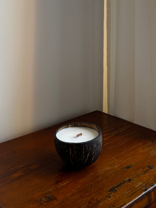 Kerze in Kokosschale COCU