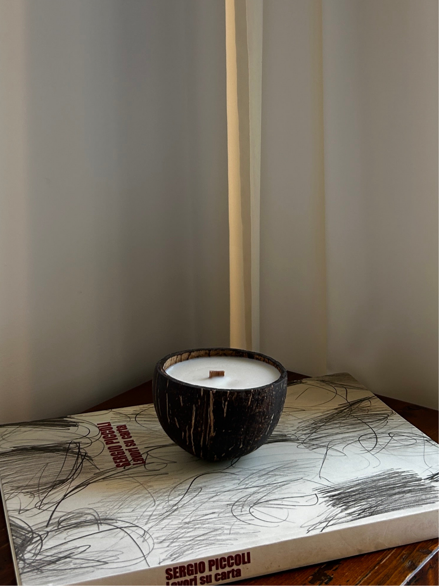 Kerze in Kokosschale COCU