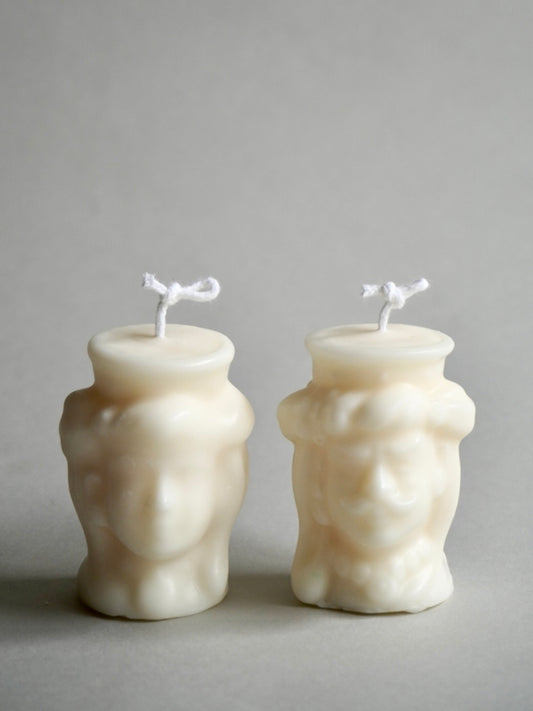 Skulpturkerzenset TESTE DI MORO