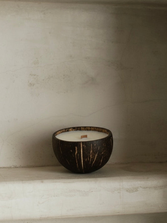 Kerze in Kokosschale COCU